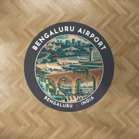 Thumbnail for Kempegowda International Airport Bengaluru (BLR) Carpets - Carpet Round - Badge - Dark Gray V2