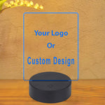 Your Custom Design & Image & Logo & Text & Outline Designed 3D Lamp
