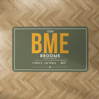 Thumbnail for Broome International Airport (BME) Carpets - Carpet Rectangle - ID Tag - Green Army V2