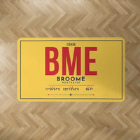 Thumbnail for Broome International Airport (BME) Carpets - Carpet Rectangle - ID Tag - Yellow V2