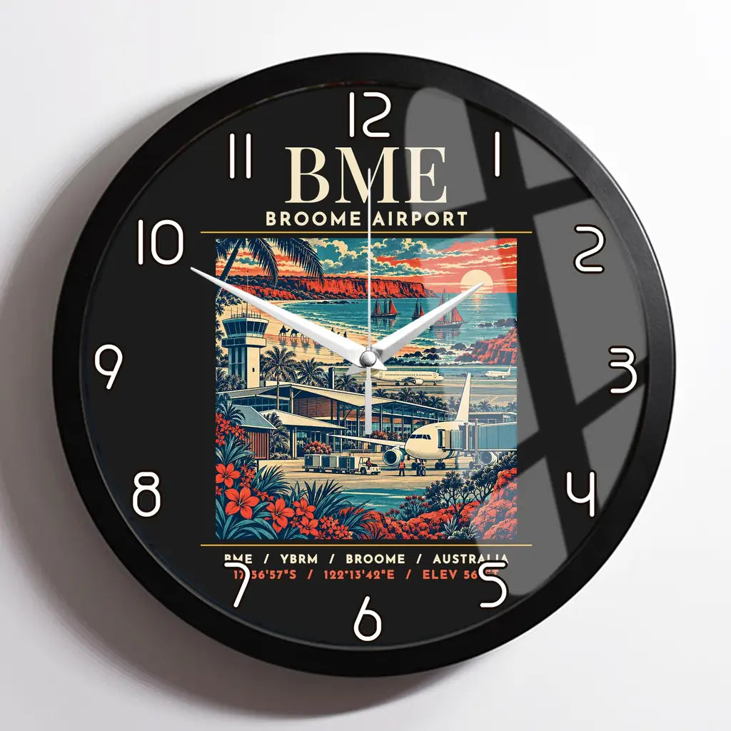BME - Poster - Wall Clock Framed - Black