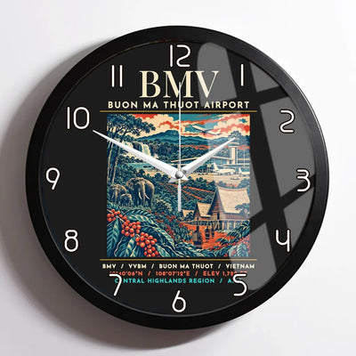 BMV - Poster - Wall Clock Framed - Black