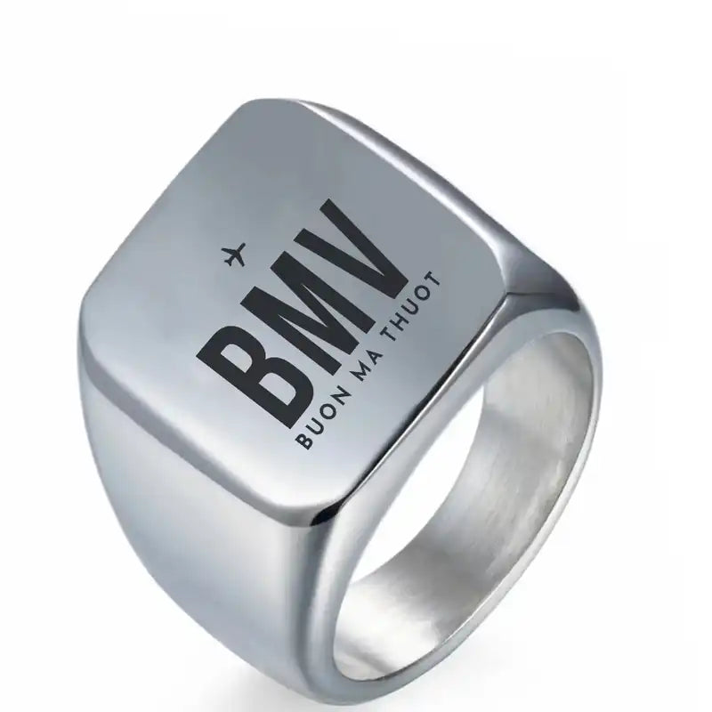 Buon Ma Thuot Airport (BMV) Rings - Ring - Silver
