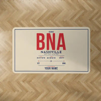 Thumbnail for Nashville International Airport (BNA) Carpets - Carpet Rectangle - ID Tag + Name - Beige V2