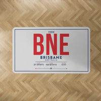 Thumbnail for Brisbane Airport (BNE) Carpets - Carpet Rectangle - ID Tag - Light Gray V2
