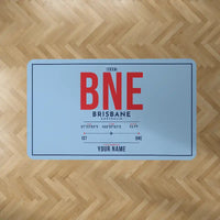 Thumbnail for Brisbane Airport (BNE) Carpets - Carpet Rectangle - ID Tag + Name - Light Blue V2
