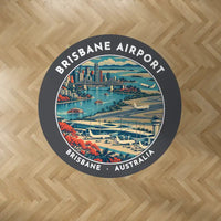 Thumbnail for Brisbane Airport (BNE) Carpets - Carpet Round - Badge - Dark Gray V2