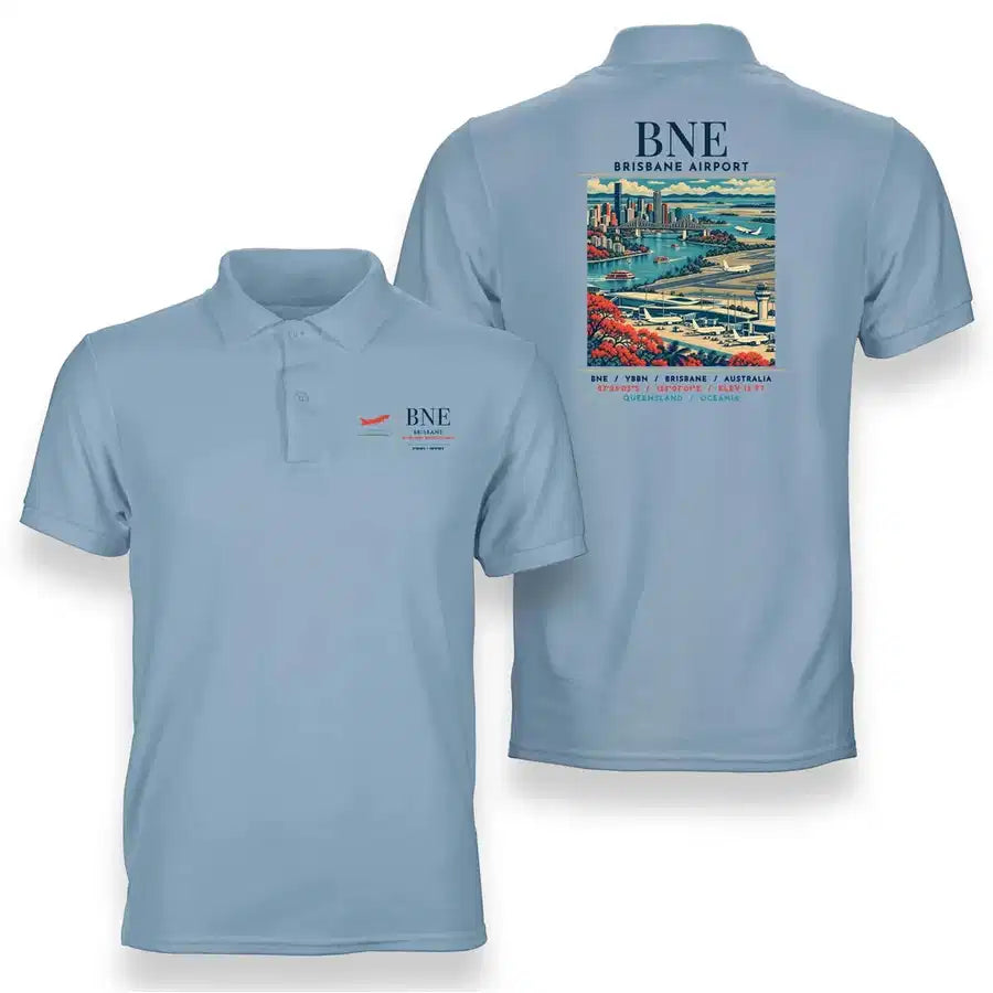 BNE - Poster - Double-Side Polo - Light Blue