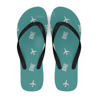 Thumbnail for Brisbane Airport (BNE) Slippers & Flip Flops - Slippers - Flip Flops - Pattern - Turquoise
