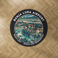 Thumbnail for Banja Luka International Airport (BNX) Carpets - Carpet Round - Badge - Black V2
