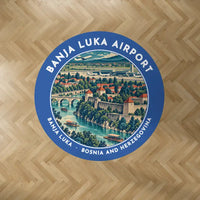 Thumbnail for Banja Luka International Airport (BNX) Carpets - Carpet Round - Badge - Blue V2