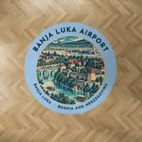 Thumbnail for Banja Luka International Airport (BNX) Carpets - Carpet Round - Badge - Light Blue V2