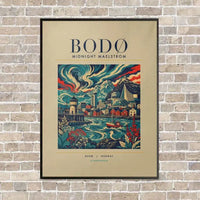 Thumbnail for BODØ - Poster - Canvas Framed - Beige