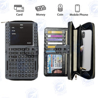 Thumbnail for BOEING 737 FLIGHT MANAGEMENT (2) Designed Leather Long Zipper Wallets