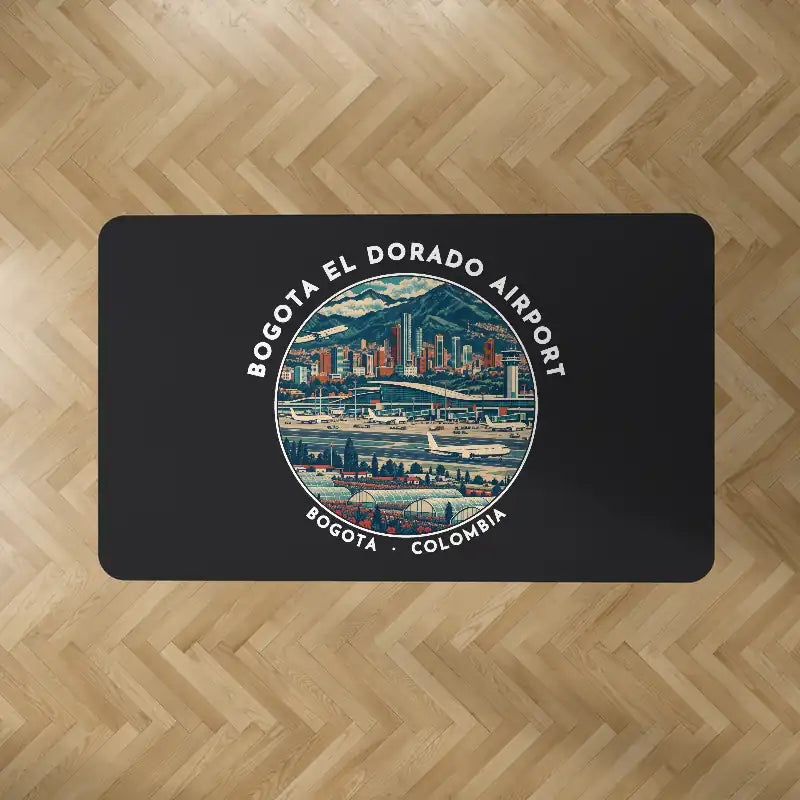 Bogota El Dorado International Airport (BOG) Carpets - Carpet Rectangle - Badge - Black V2