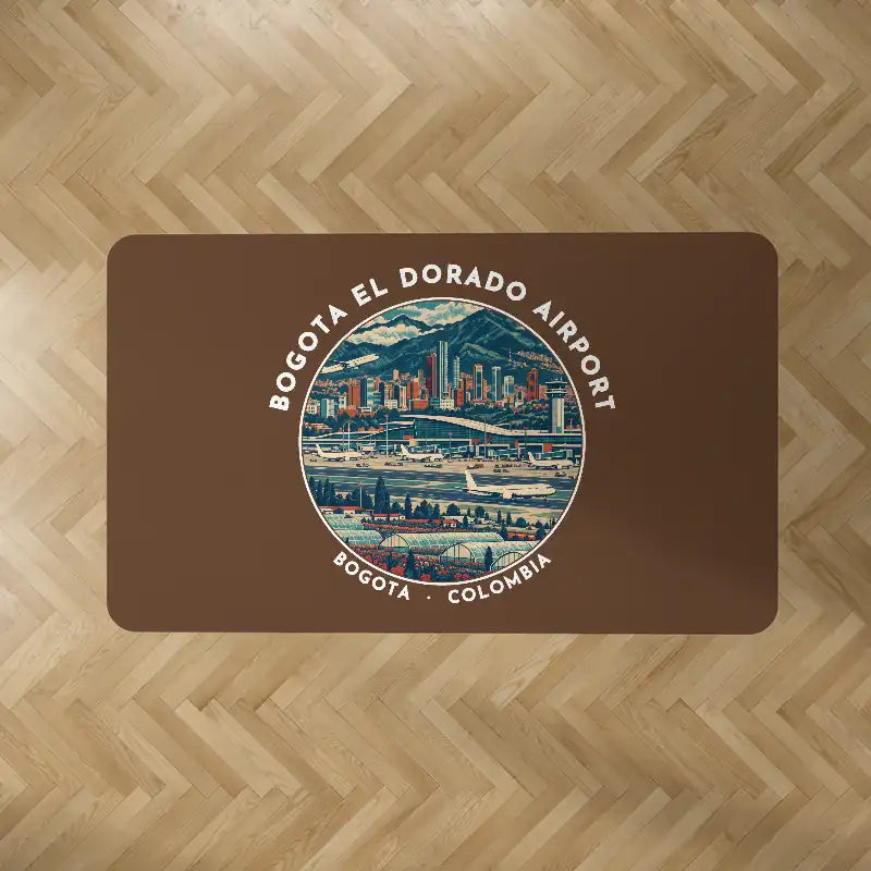Bogota El Dorado International Airport (BOG) Carpets - Carpet Rectangle - Badge - Brown V2