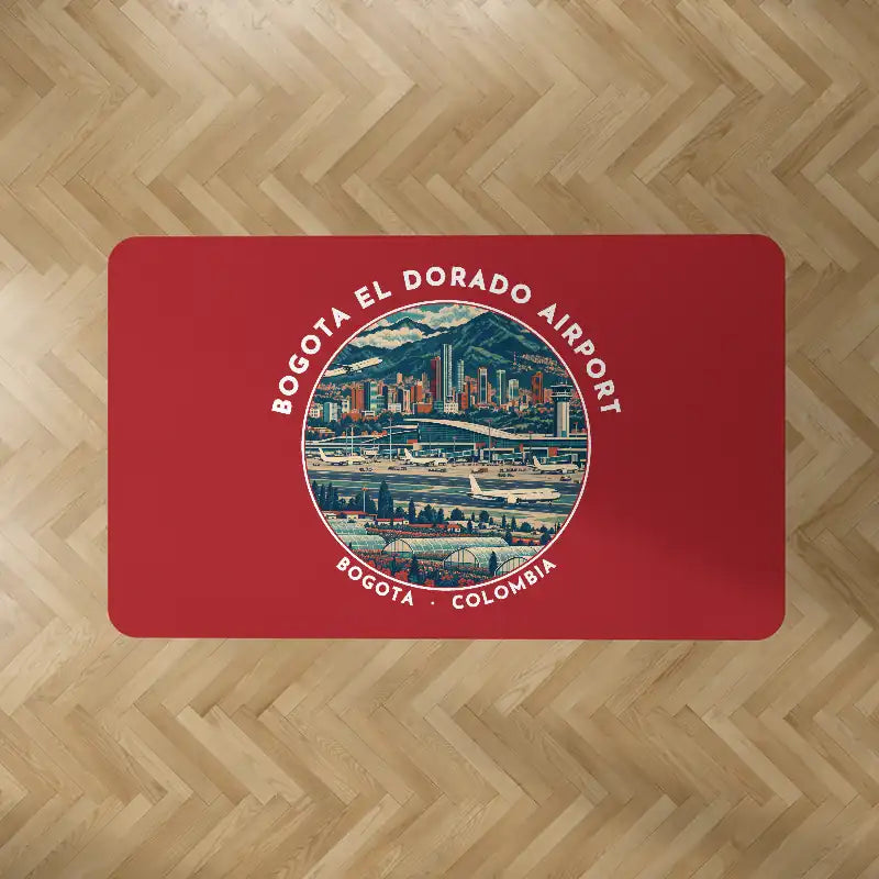 Bogota El Dorado International Airport (BOG) Carpets - Carpet Rectangle - Badge - Red V2
