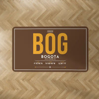 Thumbnail for Bogota El Dorado International Airport (BOG) Carpets - Carpet Rectangle - ID Tag - Brown V2