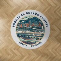 Thumbnail for Bogota El Dorado International Airport (BOG) Carpets - Carpet Round - Badge - Light Gray V2