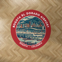 Thumbnail for Bogota El Dorado International Airport (BOG) Carpets - Carpet Round - Badge - Red V2
