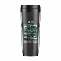 Thumbnail for Bogota El Dorado International Airport (BOG) Travel Mugs - Poster - Plastic (No Holder) - Gray