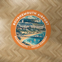 Thumbnail for Bournemouth Airport (BOH) Carpets - Carpet Round - Badge - Orange V2