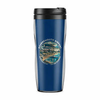 Thumbnail for Bournemouth Airport (BOH) Travel Mugs - Badge - Plastic (No Holder) - Blue