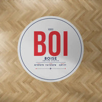 Thumbnail for Boise Airport (BOI) Carpets - Carpet Round - ID Tag - Light Gray V2
