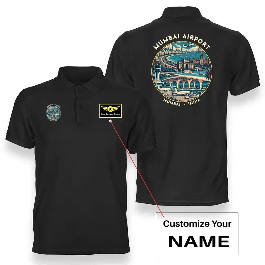 BOM - Badge - Double-Side Polo - Black + Name