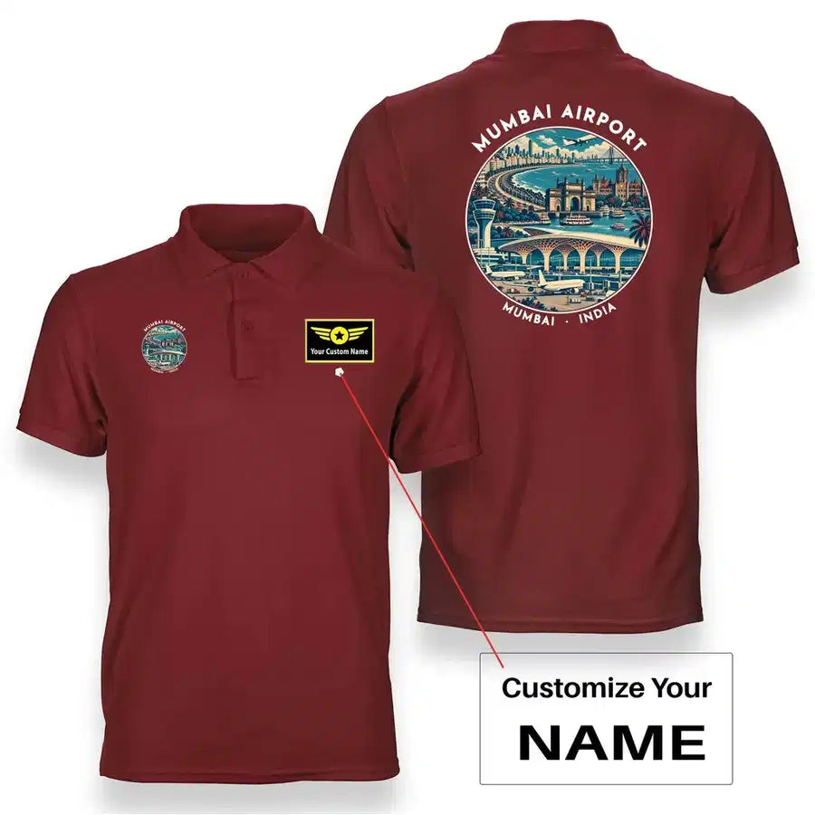 BOM - Badge - Double-Side Polo - Red + Name
