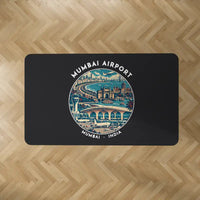 Thumbnail for Mumbai Chhatrapati Shivaji Maharaj International Airport (BOM) Carpets - Carpet Rectangle - Badge - Black V2
