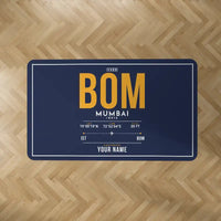 Thumbnail for Mumbai Chhatrapati Shivaji Maharaj International Airport (BOM) Carpets - Carpet Rectangle - ID Tag + Name - Dark Blue V2