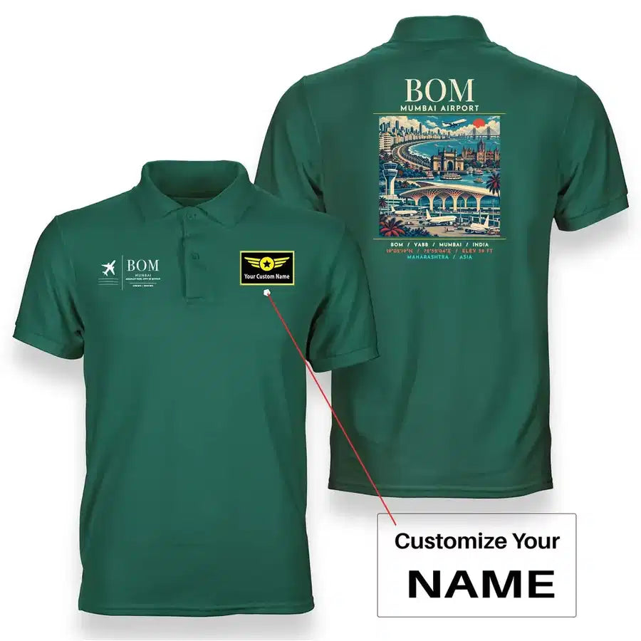 BOM - Poster - Double-Side Polo - Green + Name
