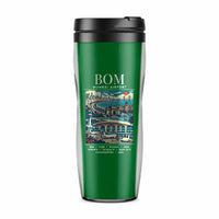 Thumbnail for Mumbai Chhatrapati Shivaji Maharaj International Airport (BOM) Travel Mugs - Poster - Plastic (No Holder) - Green