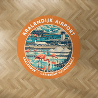 Thumbnail for Bonaire Flamingo International Airport (BON) Carpets - Carpet Round - Badge - Orange V2