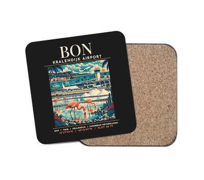 BON - Poster - Coaster - Black