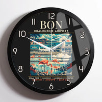 Thumbnail for BON - Poster - Wall Clock Framed - Black
