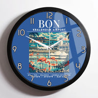 Thumbnail for BON - Poster - Wall Clock Framed - Blue
