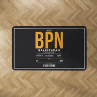 Thumbnail for Sultan Aji Muhammad Sulaiman Sepinggan International Airport Balikpapan (BPN) Carpets - Carpet Rectangle - ID Tag + Name - Black V2