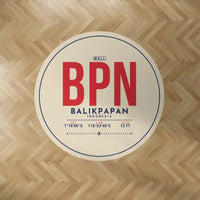 Thumbnail for Sultan Aji Muhammad Sulaiman Sepinggan International Airport Balikpapan (BPN) Carpets - Carpet Round - ID Tag - Beige V2
