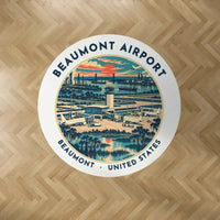 Thumbnail for Jack Brooks Regional Airport (BPT) Carpets - Carpet Round - Badge - White V2