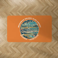 Thumbnail for Brunswick Golden Isles Airport (BQK) Carpets - Carpet Rectangle - Badge - Orange V2