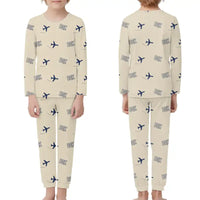 Thumbnail for Brunswick Golden Isles Airport (BQK) Pajamas - Children Pajamas - Beige