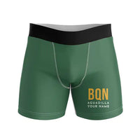 Thumbnail for Rafael Hernández Airport (BQN) Men Boxers - Code + Name - Green