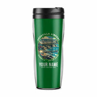 Thumbnail for Rafael Hernández Airport (BQN) Travel Mugs - Badge + Name - Plastic (No Holder) - Green