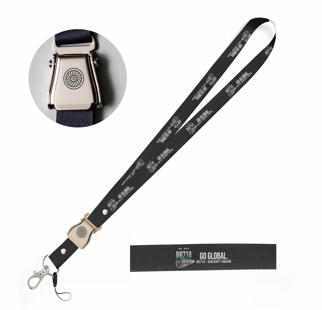BR710 seat belt lanyard - black