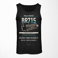 Thumbnail for BR715 design on black tank top