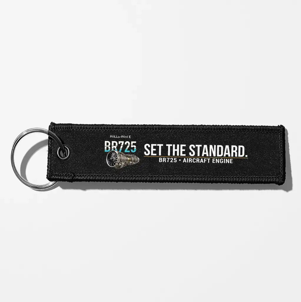 Rolls-Royce BR725 Engine Aviator Key Chains - Black