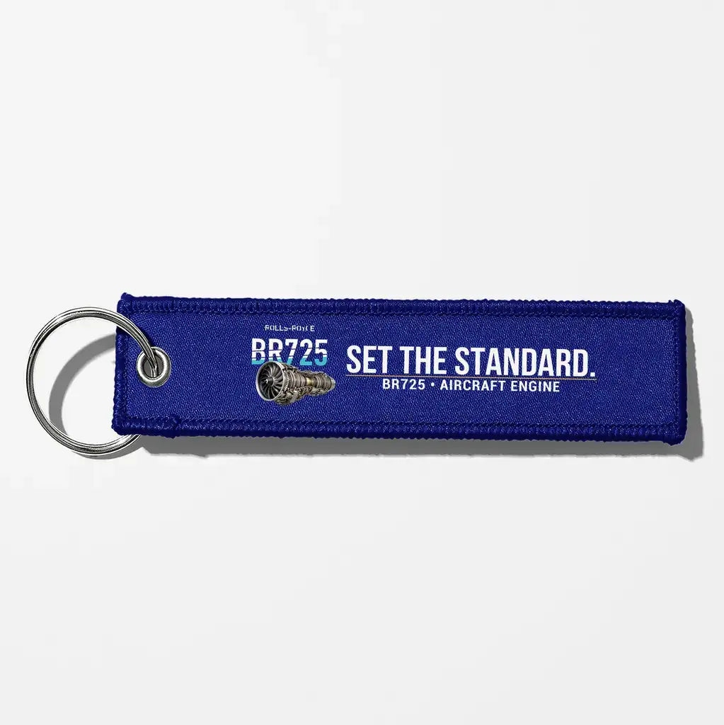 Rolls-Royce BR725 Engine Aviator Key Chains - Blue