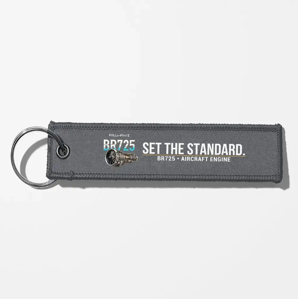 Rolls-Royce BR725 Engine Aviator Key Chains - Gray